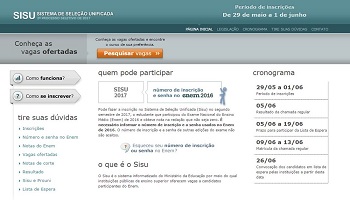 Sisu do meio do ano Ã© aberto para consulta de 51 mil vagas; inscriÃ§Ãµes comeÃ§am segunda-feira