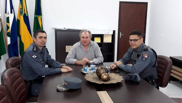 Prefeito Valtinho e novo Comandante do CR15 debatem Segurança Pública