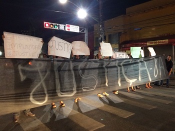 FamÃ­lia e amigos de universitÃ¡ria assassinada pelo ex protestam em CuiabÃ¡