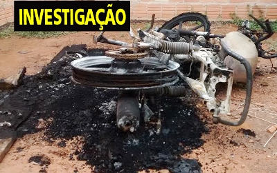 Moradores encontram moto incendiada dentro de construÃ§Ã£o em Sinop