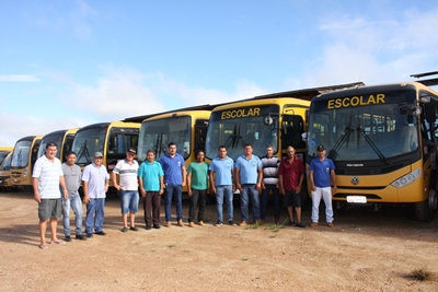 Motoristas recebem frota de transporte escolar totalmente revisada em Matupá