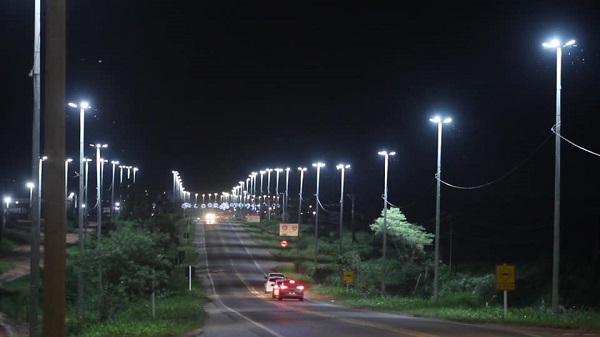 Inaugurada mais uma etapa de Iluminação de LED da Travessia da BR-163