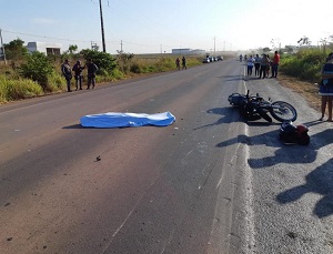 Acidente entre motos mata 1 e deixa 3 feridos na BR-163, em MatupÃ¡ 