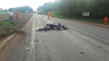 Motociclista morre em acidente na BR-163