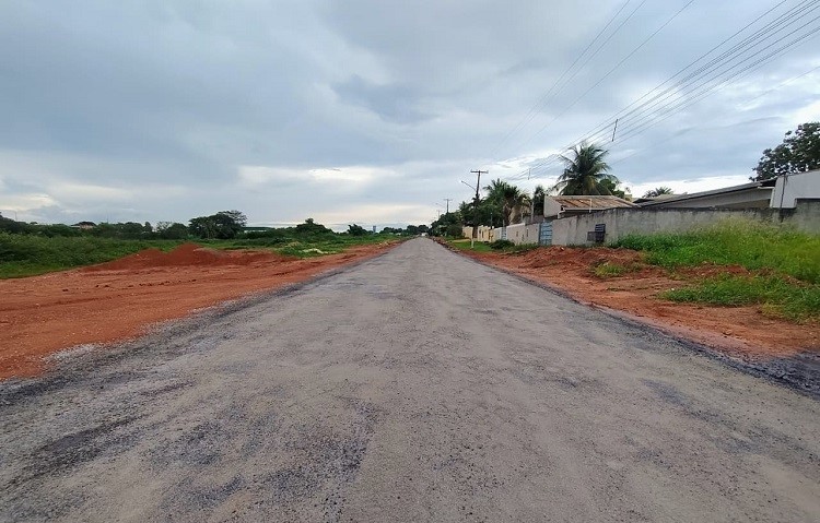 Obras de Pavimentação Asfáltica no Bairro Bela Vista