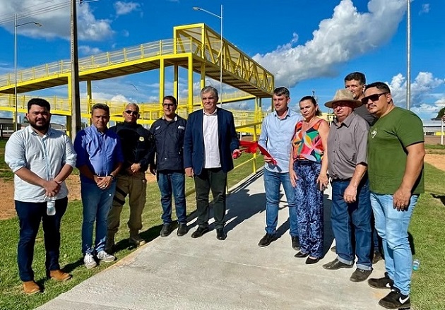 Autoridades inauguram Passarela Elevada da BR-163 em Matupá