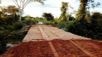 Ponte do Rio Piranha foi reconstruÃ­da na Sexta-Agrovila em Terra Nova do Norte