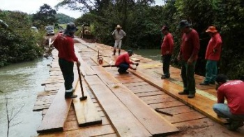 Prefeitura de Matupá conclui revitalização da Ponte do Rio São João na E-60