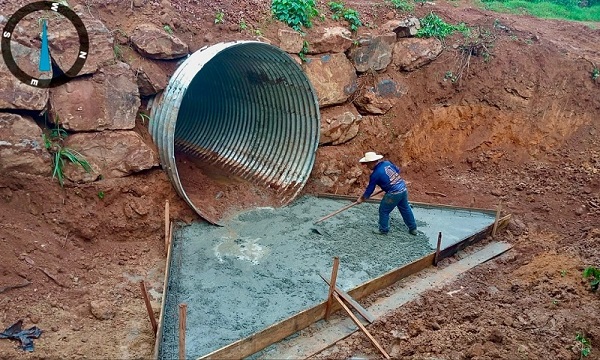 Sinfra de Guarantã implanta Tubo de Aço Corrugado em estradas rurais