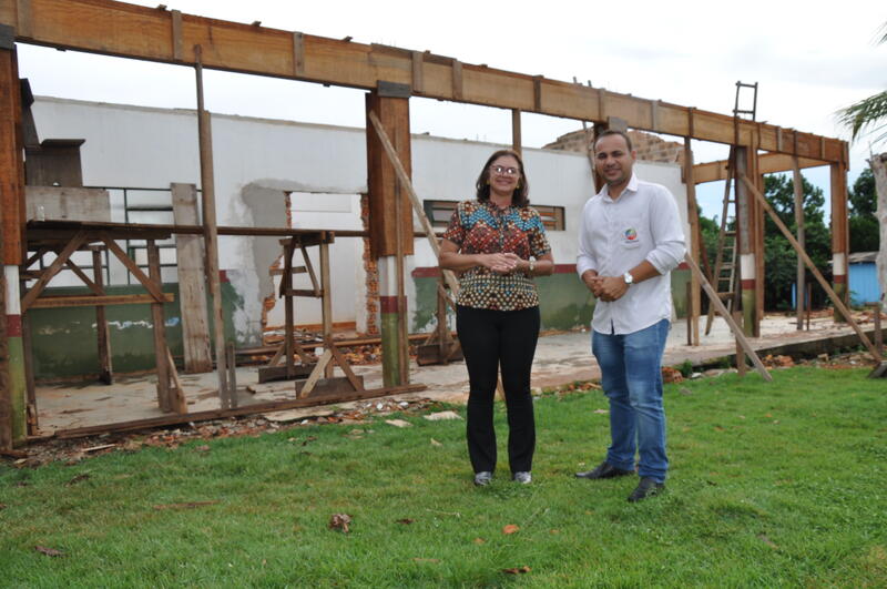 Prefeita e Vereador vistoriam obras em Alto Alegre em Matupá