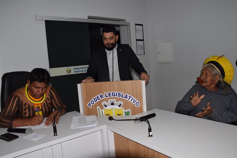 Lideranças dos Povos Indígenas apresentam demandas ao Legislativo Peixotense